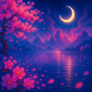 Moonlit Sakura – Relaxing Japanese Ambient for Sleep, Study & Meditation