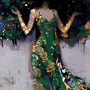 Зелёное платье