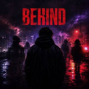 Behind