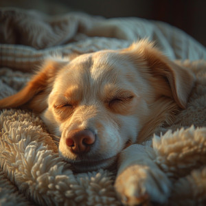 Perro Sueña En Tranquilo Reposo