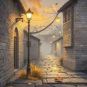 巷口旧路灯