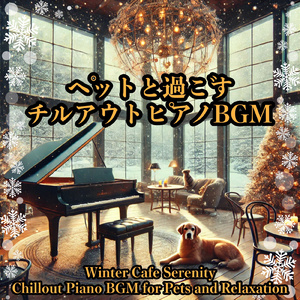 雪降るカフェで