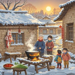 杀猪菜里的旧时光-胡理勇