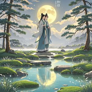 溪畔苔痕-颜龙云
