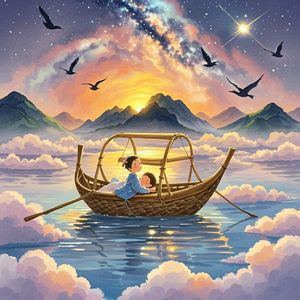 摇篮飞舟与星空宇宙-妙韵萌娃