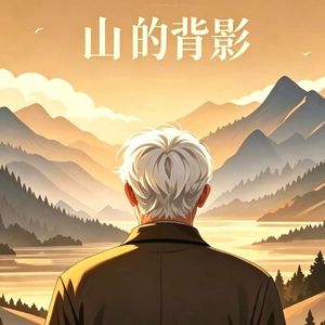 山的背影
