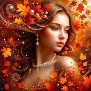 I'll String the Autumn with Pearls (English)🍁🍁🍁Я осень соберу на нитку жемчугом  by GALINA V