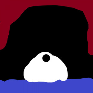 ホッキョクグマの巣穴