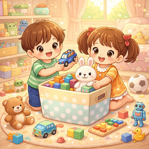 おもちゃ ないない できたよ！おかたづけタイムのうた