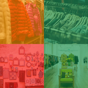 柔和的购物中心时刻