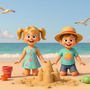 Vara La Mare - Soare, Scoici, Valuri și Căsuțe din Nisip