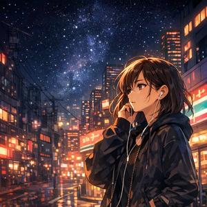 ネオンサインの下で