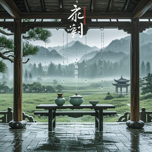 古寺听雨
