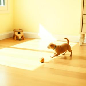 어라, 내 간식이 굴러간다!