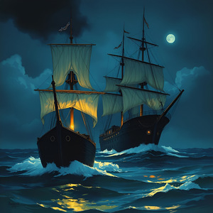 Ships at Night