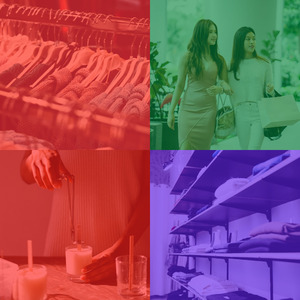 柔和的购物中心时刻