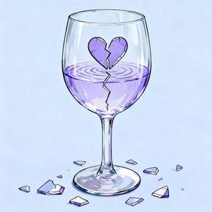 当心碎爱上酒杯
