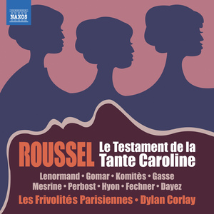 Le testament de la tante Caroline (1964 version, sung in French):Part I Scene 5: Dialogue: Alors voyons, racontez-moi ça - Chœur des héritiers: Le corbillard dessous les roses (Jobard, Noémie, Christine, Béatrice, Ferdinand)