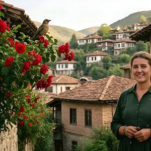 Yamaçta Gül