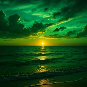 Emerald sunset