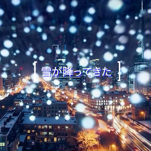 雪が降ってきた