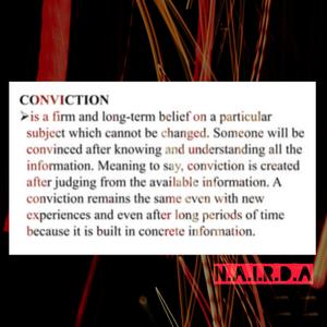 CONVICTION