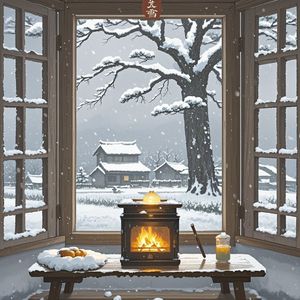 窗雪