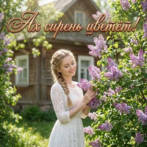 Ах сирень цветёт!