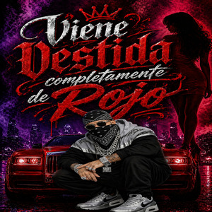 Viene vestida completamente de rojo