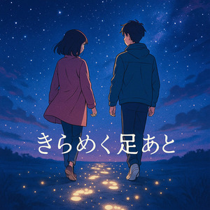 きらめく足あと