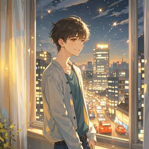 窗外夜色