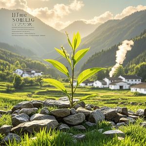 山涧春芽
