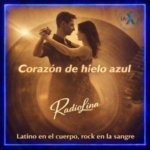 Corazón de hielo azul