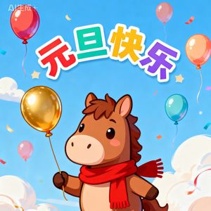 元旦快乐马到成功
