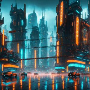 Neon Pulse of the Nightlife