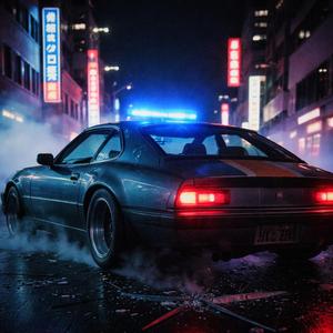 Blaulicht im Rückspiegel