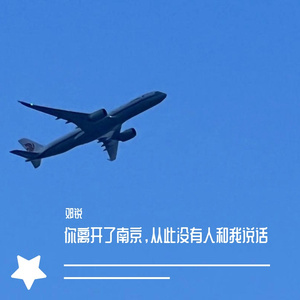 你离开了南京，从此没有人和我说话