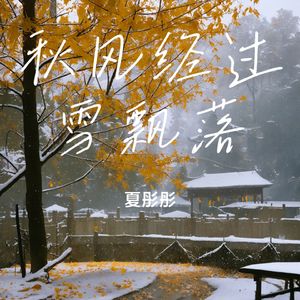 秋风经过雪飘落