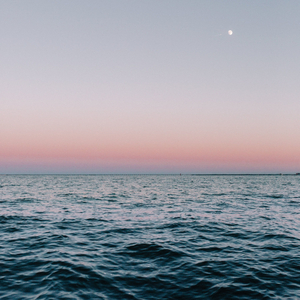 Sun Glistening Waves