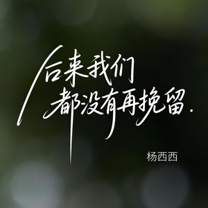 后来我们都没有再挽留（原版）