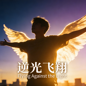 逆光飞翔