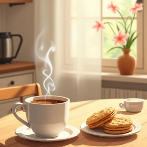 ホットチョコレートの甘いひととき