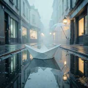 雨后纸船