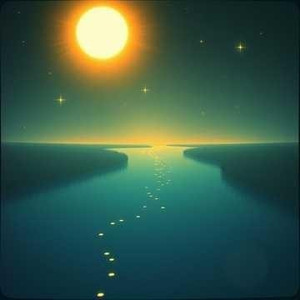 晚风轻轻吹过那条河