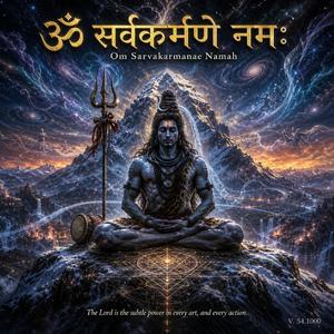 AOM Sarvakarmane Namah ॐ सर्वकर्मणे नमः 54.1000