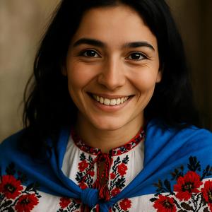 Чорнії брови, карії очі