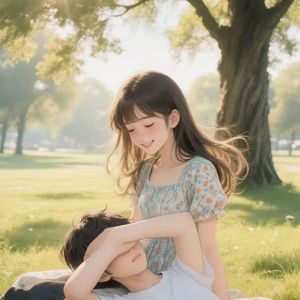 栖息在枕膝上想七夕AI03