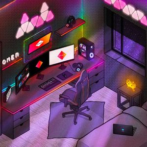 夕阳草原上的情侣与小狗