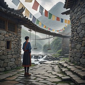 羌寨雨落时-马军