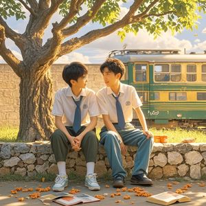 老墙根下的暖阳